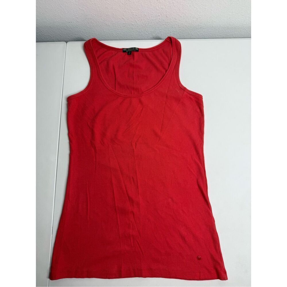 SOCCX LTD Women’s Cotton Blend Ribbed Red Tank Top Size XL Design in Germany